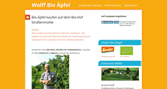 Desktop Screenshot of bio-aepfel-wolff.de