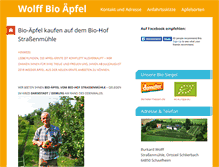Tablet Screenshot of bio-aepfel-wolff.de